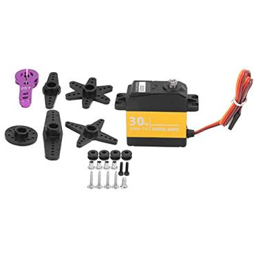 Imagem de RiToEasysports Conjunto de servo digital RC 30 kg Servo RC de alto para controle remoto de 1/8 1/10 RC para carro/barco