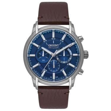 Imagem de Relógio Orient Masculino Ref: Mbscc055 D1nx Cronógrafo Prateado