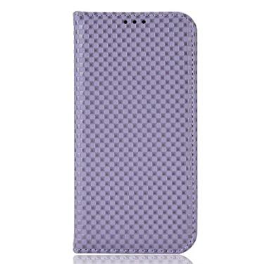 Imagem de BoerHang Capa para Samsung Galaxy A14 4G, capa de couro tipo carteira flip com compartimento para cartão, couro PU premium, capa de telefone com suporte para Samsung Galaxy A14 4G. (roxo claro)