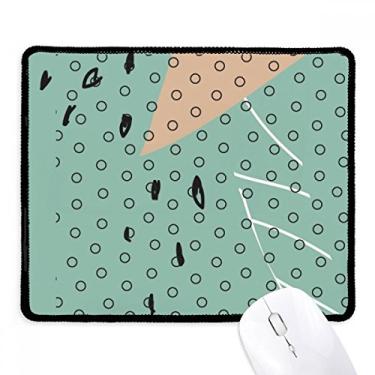 Imagem de Dot Abstract Plants Art Pattern Mousepad com borda costurada Tapete de borracha para jogos