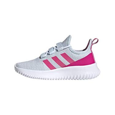 Imagem de adidas Tênis de corrida unissex infantil Ultimafuture, Tinta céu/rosa choque/roxo, 7 Little Kid