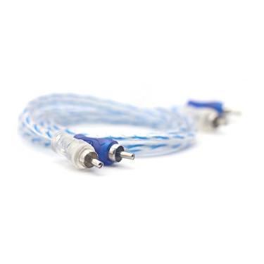 Imagem de CABO RCA INJETADO AZUL/PRATA 1METRO SVART BY TECH ONE