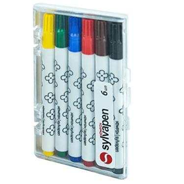 Imagem de Canetinha, Newpen, Hidrográfica, Sylvapen, 6 cores