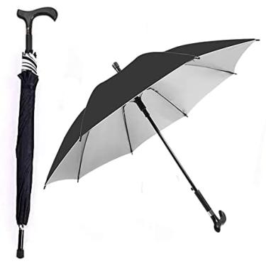 Imagem de Bengala Guarda-sol 2 Em 1 Guarda-chuva Guarda-chuva Antiderrapante Para Pessoas Idosas Guarda-chuva De Viagem Multifuncional Bengala Guarda-chuva Presente Para Os Pais,A,Constructive23