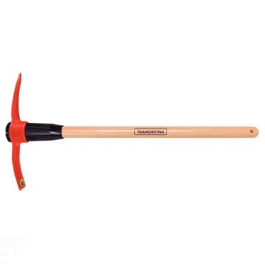 Imagem de Picareta Estreita Tramontina Em Aço Tamanho 4 Com Cabo De Madeira 90 Cm Tramontina
