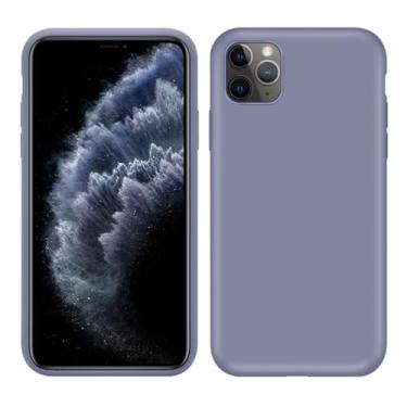 Imagem de Capa de silicone líquido original luxuosa para iPhone 11 Pro Max 7 8 6 6S Plus XR X XS MAX 5 5S SE 11 Capa traseira à prova de choque, cinza, para iPhone XR