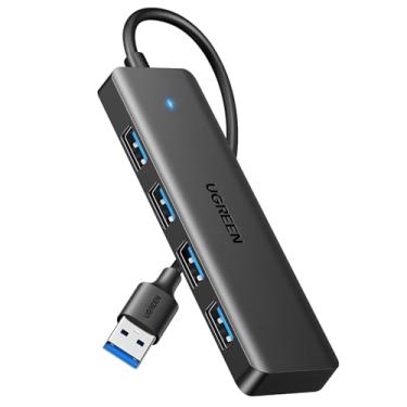 Imagem de UGREEN Hub USB 3.0, 4 portas USB A Splitter Expansor USB ultrafino para mouse, teclado, unidade flash, disco U, impressora compatível com laptop, PC de mesa, Xbox, PS5 e muito mais