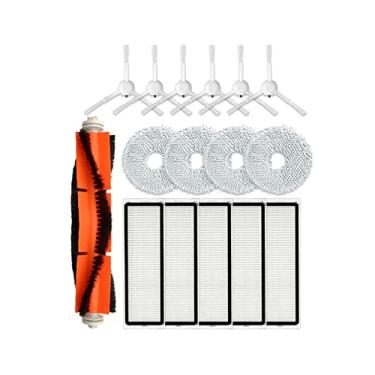 Imagem de Kit de acessórios para aspirador de pó Dreame Bot L10S Ultra Robot Peças de reposição, 1 escova de rolo principal, 5 filtros Hepa, 6 escovas laterais, 4 panos de esfregão