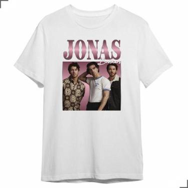 Imagem de Camiseta Básica Jonas Brothers Festival Brasil Fãs Pop Rock - Asulb