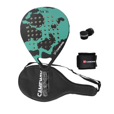 Imagem de Raquete de tênis de padel CAMEWIN em fibra de carbono 18k 360g + 10g