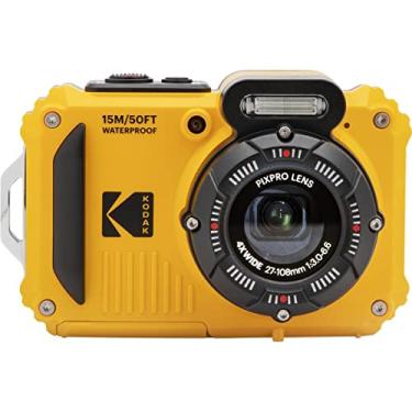 Imagem de KODAK PIXPRO WPZ2 Câmera digital WiFi resistente à prova de choque à prova de poeira 16MP 4X Zoom óptico 1080p Full HD Vídeo Vlogging Câmera LCD 2,7" (amarelo)