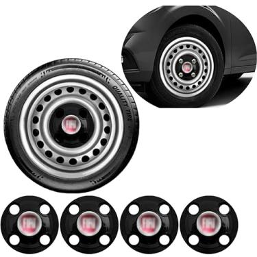 Imagem de Jogo Calotas Centrais Roda Ferro Aro 13 14 15 Uno Argo Palio Siena Punto Fiorino Strada Doblo