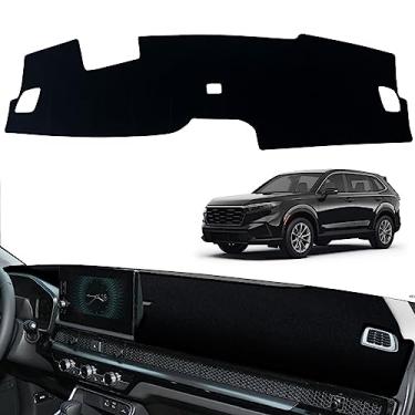 Imagem de INUBOXES Capa de painel de painel tapete tapete antiderrapante personalizado compatível com Honda CRV CR-V 2023 protetor solar (com HUD)