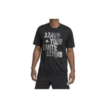 Imagem de Camiseta Adidas D2M Slogan Masculina - Preto-Masculino