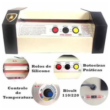 Imagem de Plastificadora Ps-280 + 100 Rg + 100 Cpf -