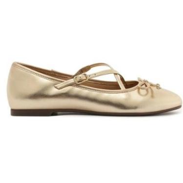 Imagem de SAPATILHA ANACAPRI DOURADAS TIRAS CRUZADAS-Feminino