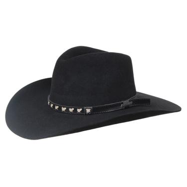 Imagem de Chapéu Cavalgada Preto de Feltro Texas Diamond 34223