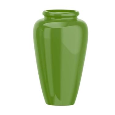 Imagem de Vaso Fibra De Vidro Cachepot Tipo Vietnamita Vitrificado Grande (Verde Claro)