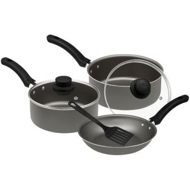 Imagem de Jogo de Panelas Eirilar Antiaderente de Alumínio Grafite 4 Peças Like-