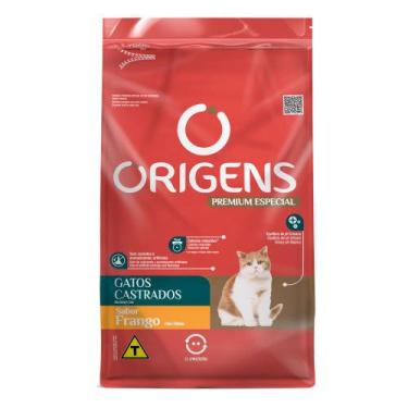 Imagem de Ração para Gatos Castrados Origens Premium Especial Sabor Frango 3Kg