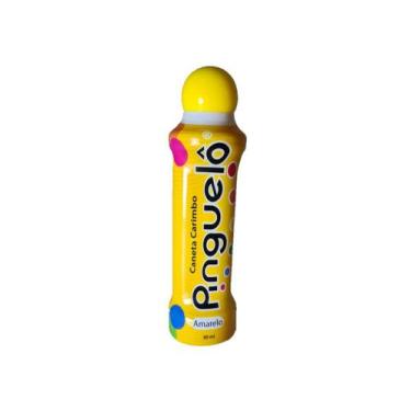 Imagem de Caneta Bolinha Pinguelô 80ml Uma Unidade - Cor Amarela