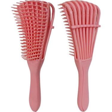Imagem de Escova Polvo Desembaraçante Cerdas Ajustáveis Rosa - ACBeauty