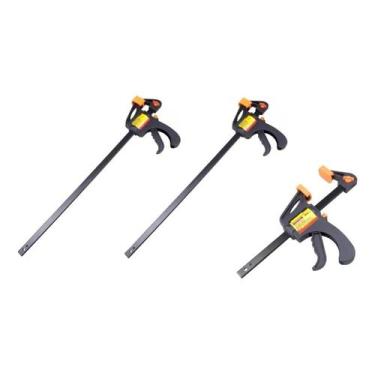 Imagem de 2 pc grampo sargento aperto rápido 450mm + 1 pc grampo 150mm - OMEGA