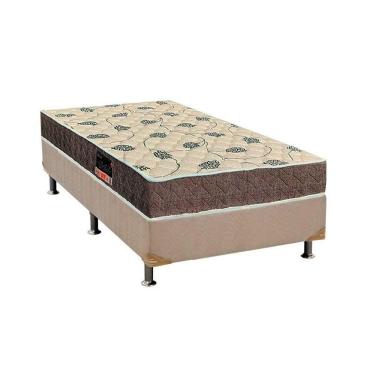 Imagem de Conjunto Box Solteiro: Colchão Espuma Orthoflex D28 Anatômico Livorno + Base CRC Suede Clean (88x188)