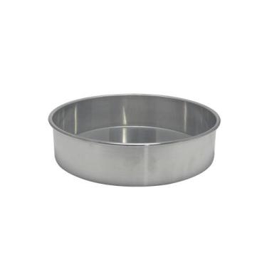 Imagem de Forma de Bolo Redonda de Aluminio Reta Fixa 27x7 cm Doupan