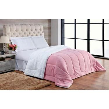 Imagem de Coberdrom Casal Queen Dupla Face Pele de Carneiro Sherpa - Malular, Ro