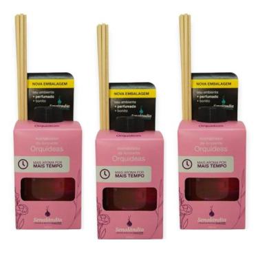 Imagem de 3 Aromatizador Ambiente Difusor Palito Aromas Cheirinho Top Perfume Ca
