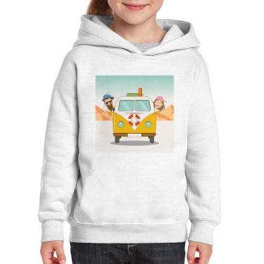 Imagem de Moletom Infantil Road Trip - Foca na Moda, Branco, 4