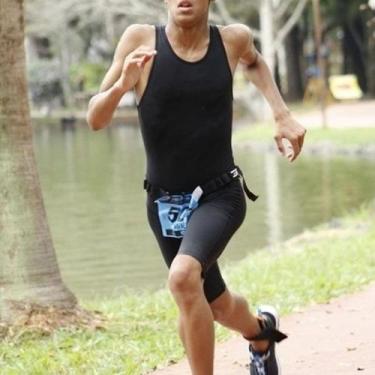 Imagem de Traje Macaquinho Masculino Preto Hidromania Rio Natação, GG