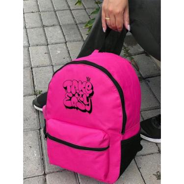 Imagem de Mochila Small TAKE IT EASY Bolsa Escolar Trabalho Viagem Mala Faculdad
