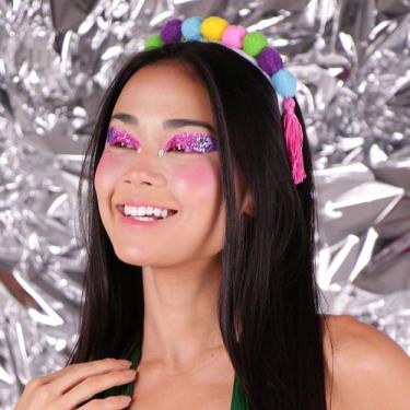 Imagem de Tiara Pom Pom Colorido Adulto - Abrakadabra, UNICA, U
