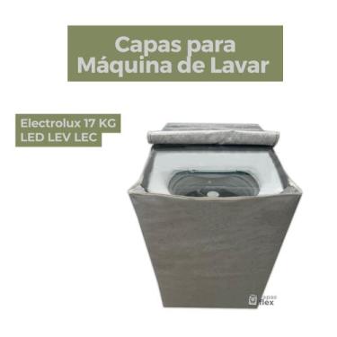 Imagem de Capa lavadora electrolux 17kg led lev lec impermeável flex - Capas Fle
