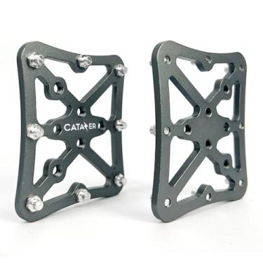Imagem de Pedal adaptador de plataforma sem clipe para Shimano SPD Speedplay liga de alumínio adaptador de pedal de bicicleta (titânio)
