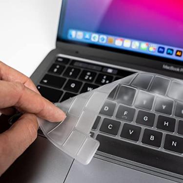 Imagem de EditorsKeys Capa transparente para MacBook Pro de 13 e 16 polegadas com Touchbar, incluindo 2020 A2338 (M1) A2289 A2251 A2141 e 2020 2019 com Touch Bar e Touch ID, capa protetora, transparente.