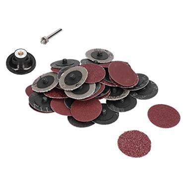 Imagem de Discos de Lixa de 2 Polegadas, Discos de Lixa Conjunto de Lixa de Suporte de 1/4 pol. Disco de Lixa de Lixa Com Bloqueio de 40 Unidades para Plásticos de Aglomerado de Madeira Dura