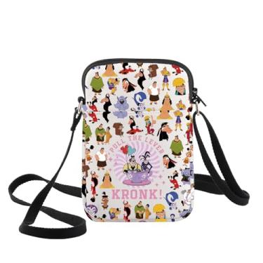 Imagem de WZMPA Funny Kronk & Yzma Bolsa tiracolo Villain Yzma Fans Gift Pull The Lever Yzma Bolsa de ombro para fãs de filmes, Kronk-cb, 14.5 * 21.5 cm