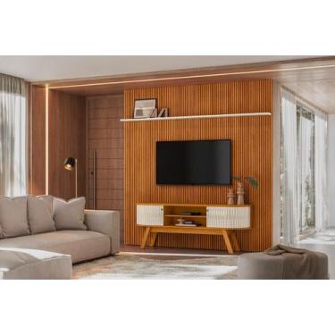 Imagem de Home Theater New Laguna com Painel Para TV até 75 Polegadas Cinamomo o