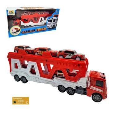 Imagem de Caminhao Mega Truck Toyking Modelo Bombeiro a Friccao Vira Pista com L