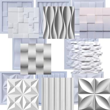 Imagem de Forma pra Gesso 3D e Cimento ABS FDG Molde pra Painel Revestimento de Parede Dunas