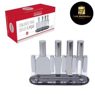 Imagem de Jogo de Facas para Queijo 5 Peças em Inox Hauskraft