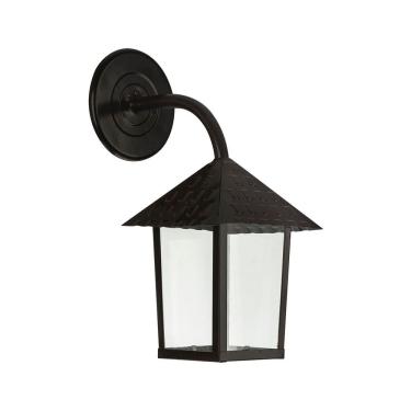 Imagem de Arandela Blumenau Colonial Quadrada Vidro Liso E27 Bivolt