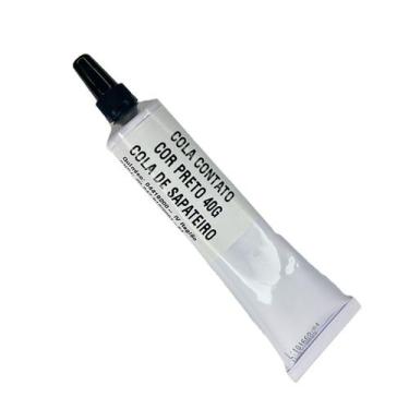 Imagem de Cola Contato Cor Preto 40g Cola De Sapateiro  - Só Produto