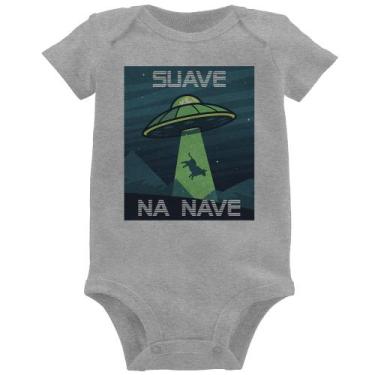 Imagem de Body Bebê Suave na nave - Foca na Moda, Cinza, P