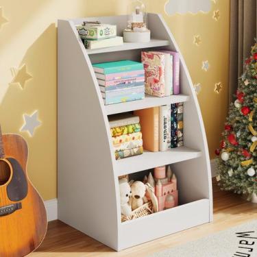 Imagem de Estante de Livros e Organizadora de Brinquedos para Crianças - 4 Nívei