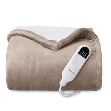 Imagem de Cobertor Elétrico Bedsure 50x60 Polegadas - Flanela Cinza