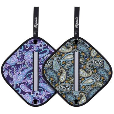 Imagem de Rquite Pacote com 2 panos para xixi, pano de xixi com faixa refletiva, lenços absorventes reutilizáveis para mulheres caminhadas/acampamentos/mochilões, alternativas ecológicas para papel higiênico